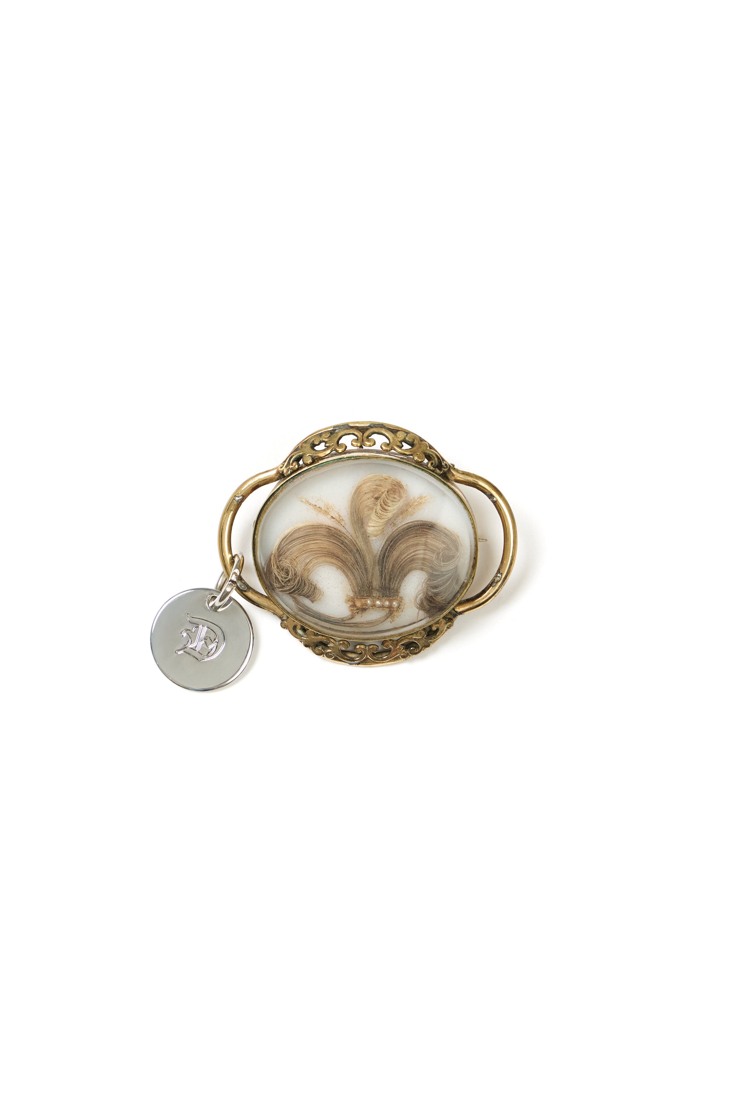 Antique Victorian Hair Brooch