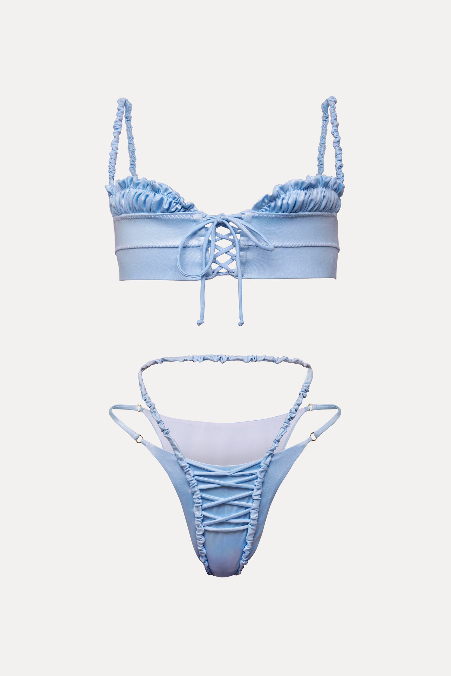 Antoinette Bikini Bottom - Baby Blue