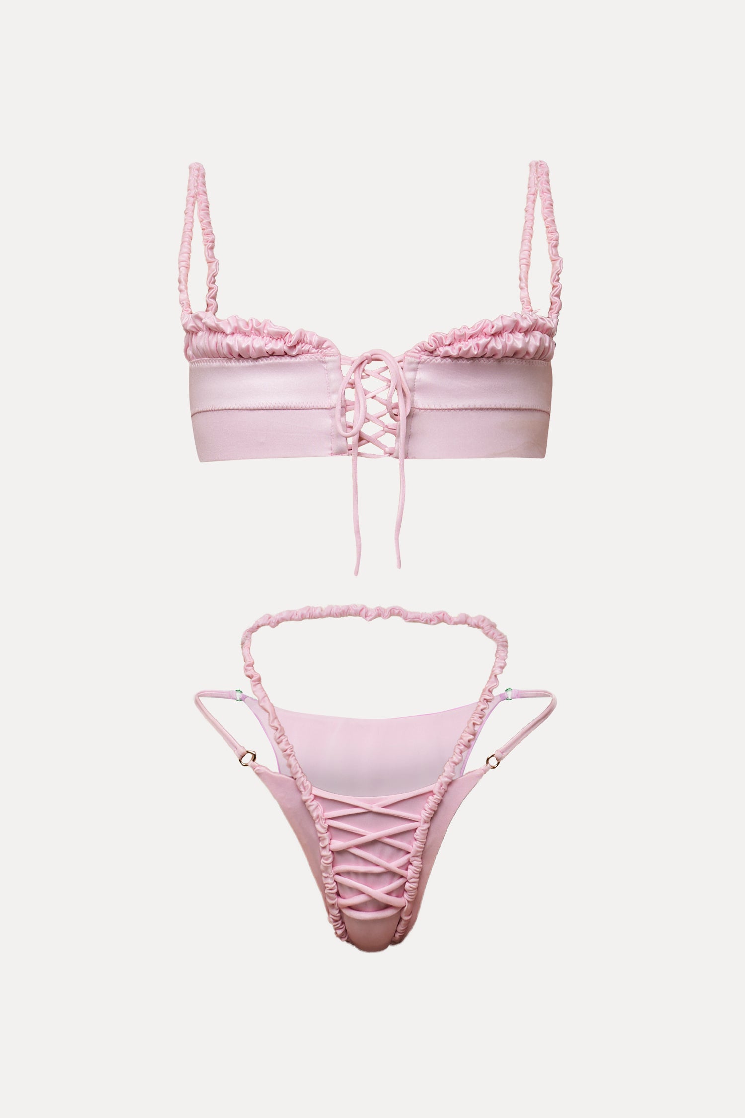 Antoinette Bikini Top - Baby Pink