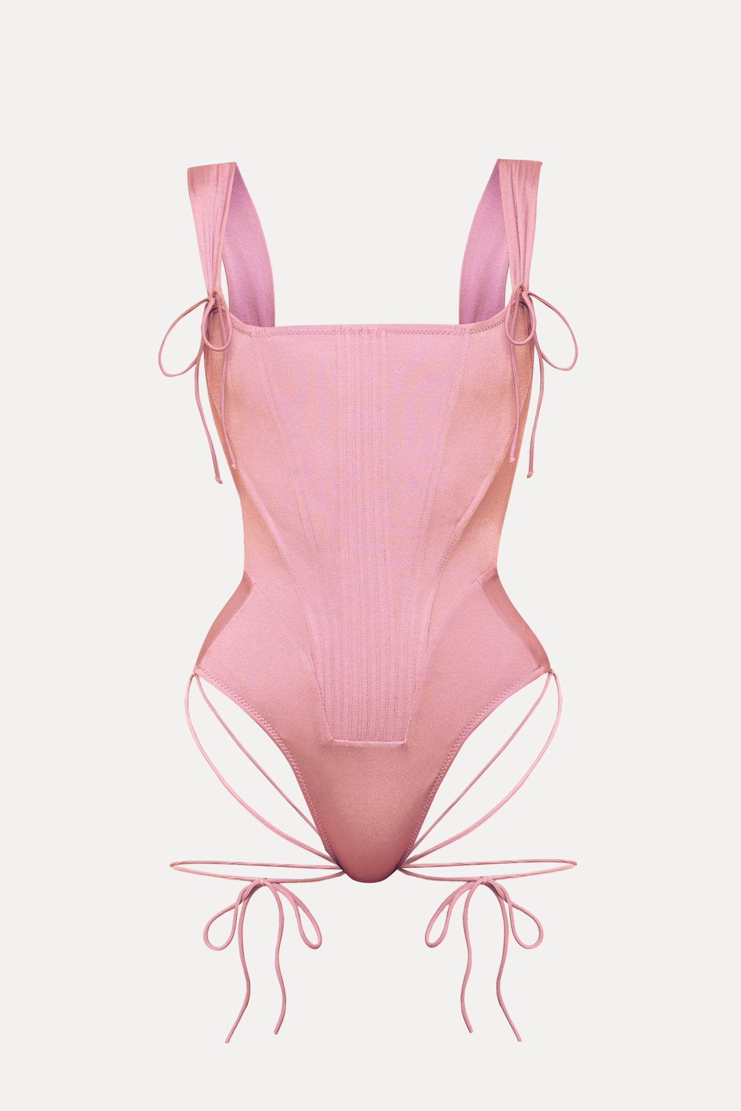 Elizabeth Corseted Swimsuit - Pink
