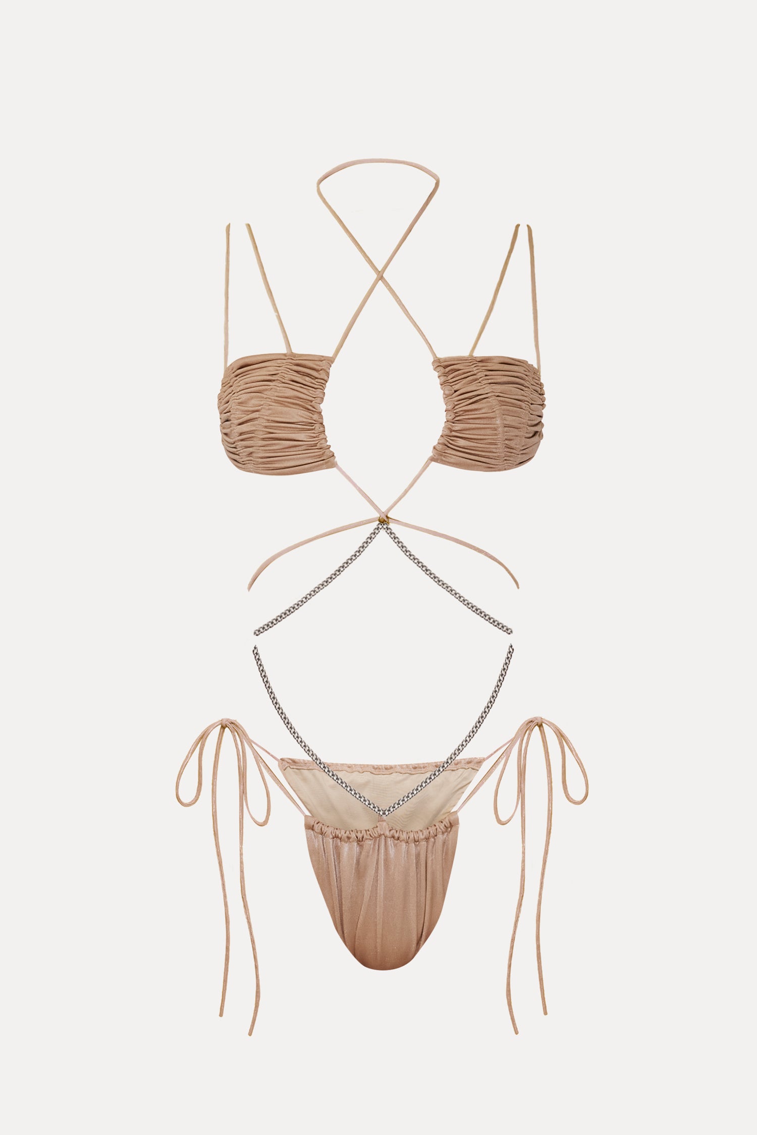 Mata Hari Bikini Bottom - Gold