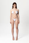 Mata Hari Bikini Bottom - Metallic White